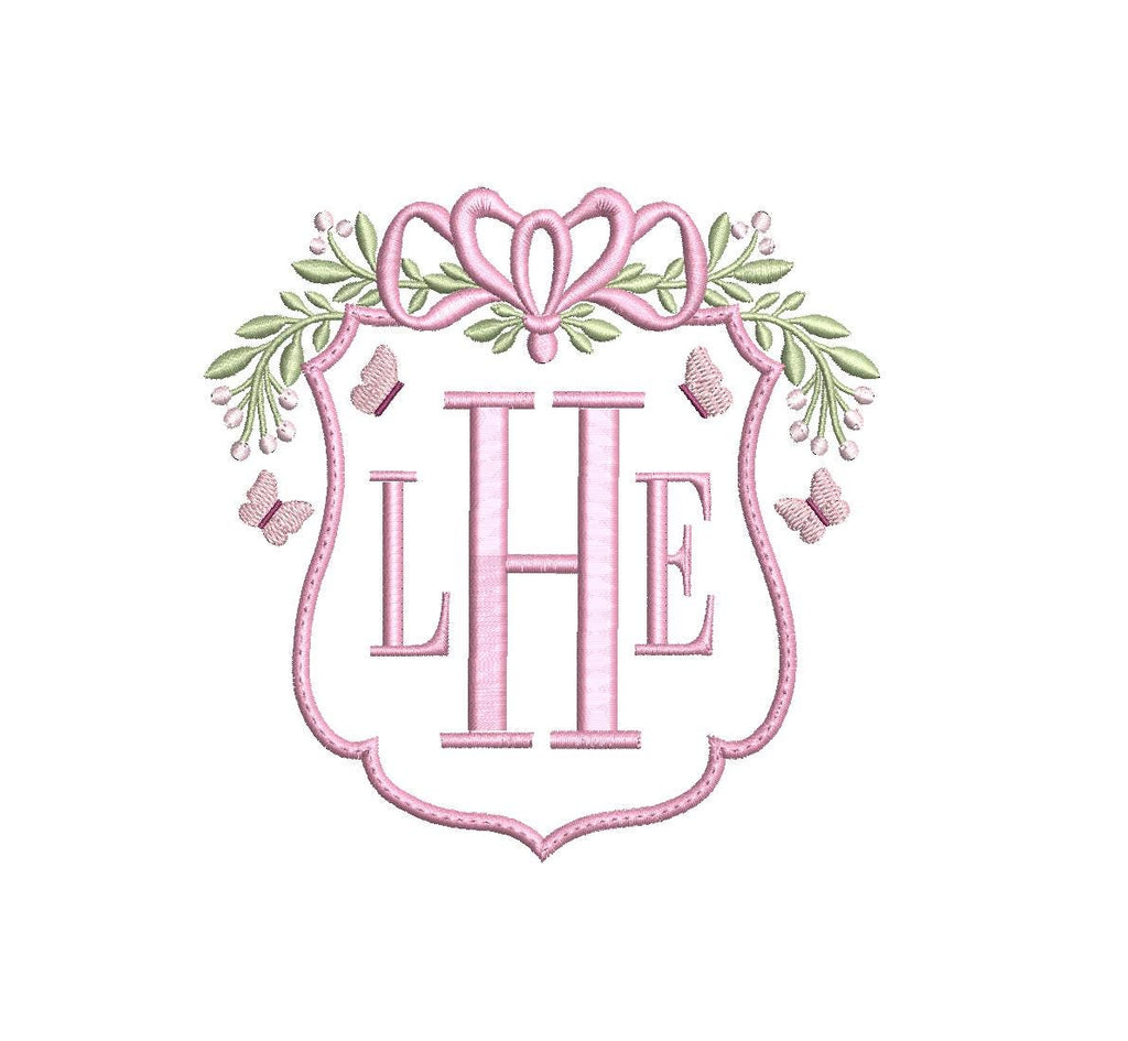 Butterfly Frame PES DST JEF ++ Machine Embroidery Design, 4 Sizes, Instant Download
