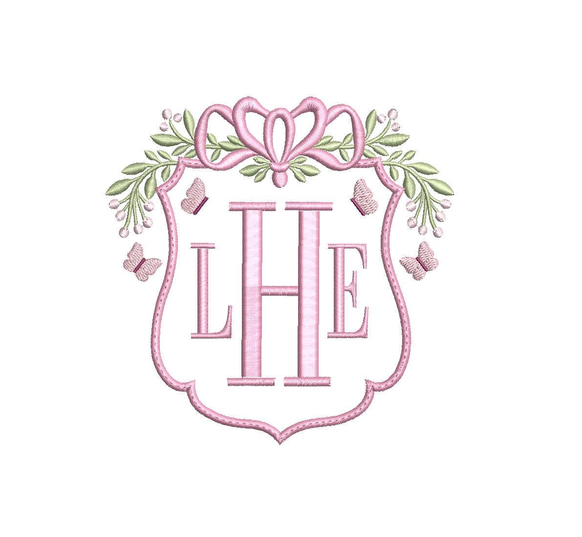 Butterfly Frame PES DST JEF ++ Machine Embroidery Design, 4 Sizes, Instant Download