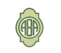 Keyhole Peppy Monogram Frame PES DST JEF ++ Machine Embroidery Design, 5 Sizes, Instant Download
