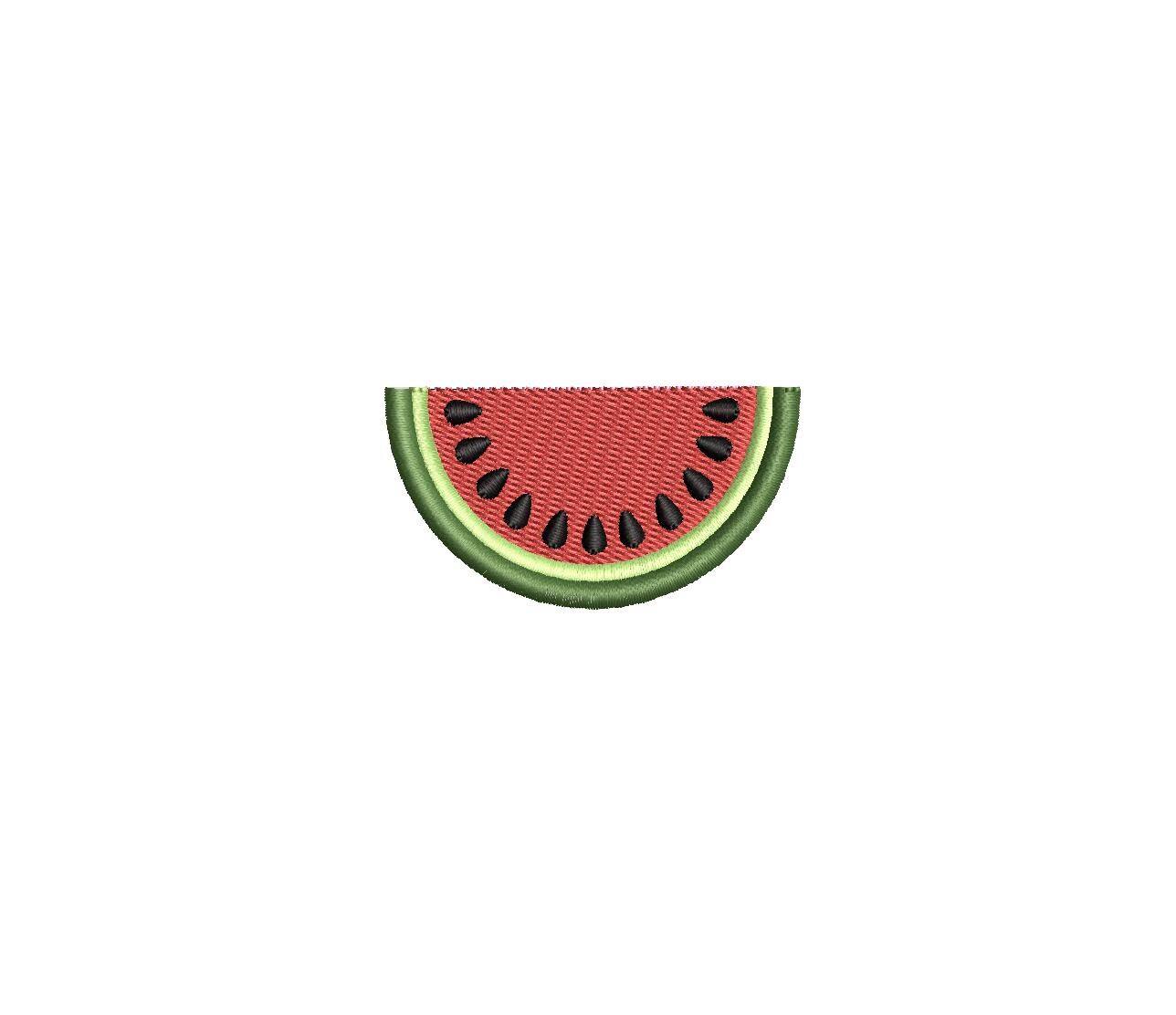 Watermelon Slice PES DST JEF ++ Machine Embroidery Design, 5 Sizes, Instant Download