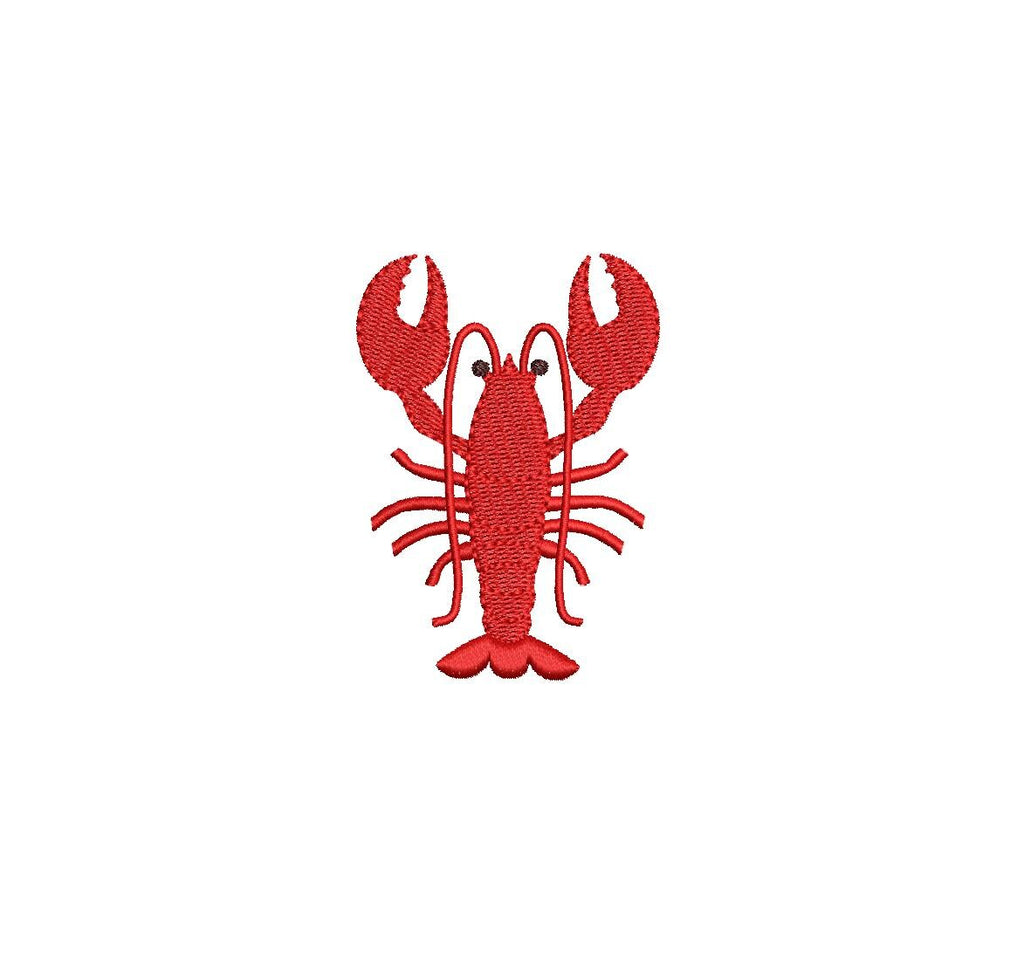 Red Lobster PES DST JEF ++ Machine Embroidery Design, 6 Sizes, Instant Download