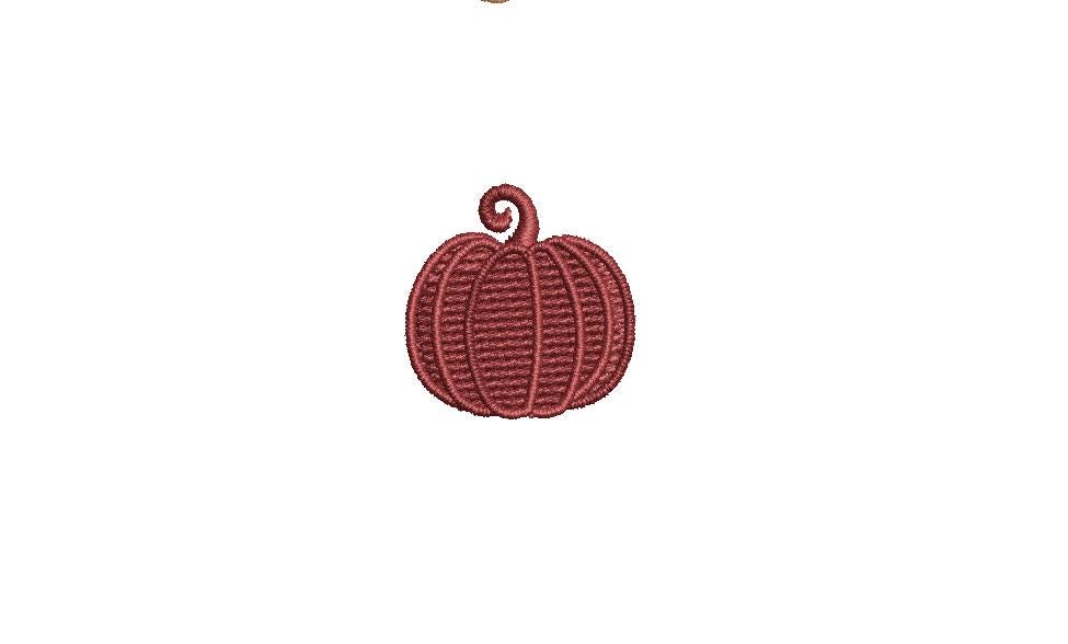 Mini Pumpkin Bundle 6 individual pumpkins PES DST JEF ++ Machine Embroidery Design, 3 Sizes Per Pumpkin, Instant Download