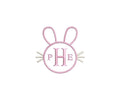 Bunny Monogram Frame 6 Sizes PES DST JEF ++ Machine Embroidery Design Instant Download