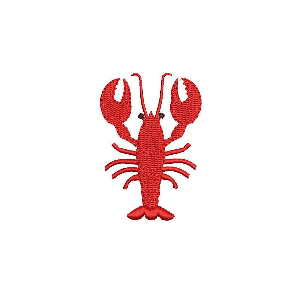 Lobster PES DST JEF ++ Machine Embroidery Design, 7 Sizes, Instant Download