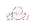 Easter Monogram Frame PES DST JEF ++ Machine Embroidery Design, 5 Sizes, Instant Download