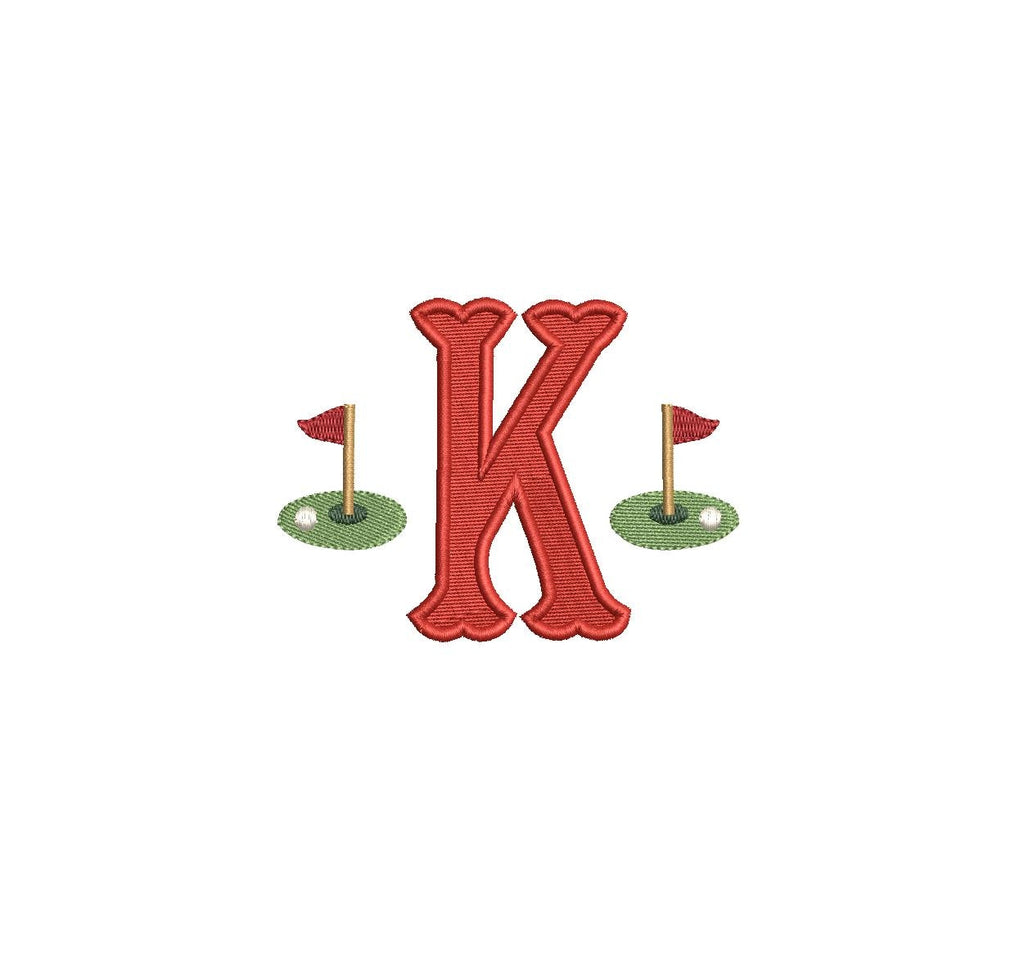 Mini Golf Green (single) PES DST JEF ++ Machine Embroidery Design, 4 Sizes, Instant Download