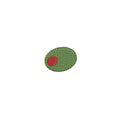 Single Olive Mini PES DST JEF ++ Machine Embroidery Design, 5 Sizes, Instant Download