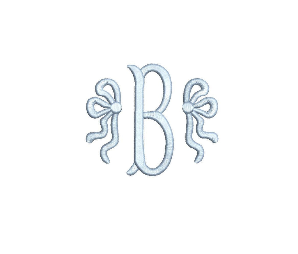 Girly Side Bow PES DST JEF ++ Machine Embroidery Design, 6 Sizes, Instant Download