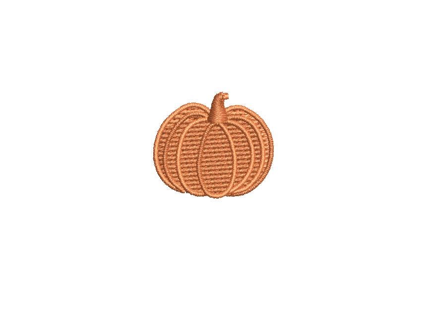 Mini Pumpkin Bundle 6 individual pumpkins PES DST JEF ++ Machine Embroidery Design, 3 Sizes Per Pumpkin, Instant Download