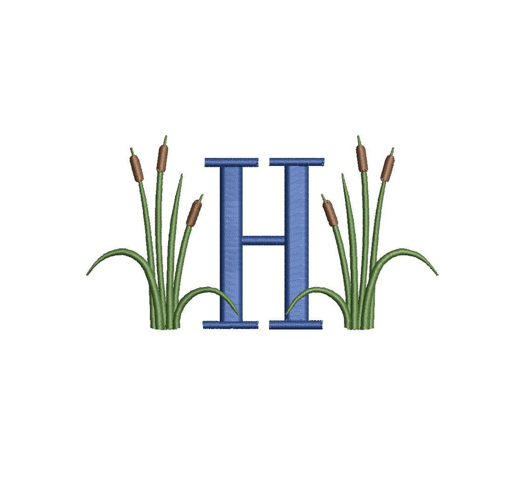 Cat Tails single Monogram Frame PES DST JEF ++ Machine Embroidery Design, 10 Sizes, Instant Download