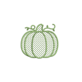 Heirloom Lattice Pumpkin PES DST JEF ++ Machine Embroidery Design, 8 Sizes, Instant Download
