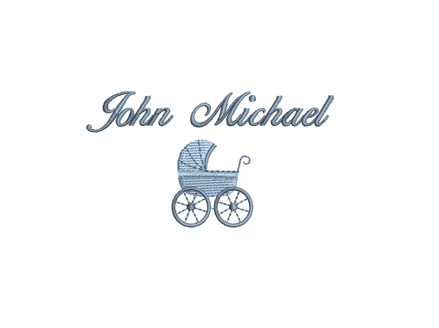 Mini Stoller Bassinet PES DST JEF ++ Machine Embroidery Design, 6 Sizes, Instant Download