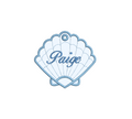Applique Clam Shell Bag Tag PES DST JEF ++ Machine Embroidery Design, 5 Sizes each, In the Hoop Project, Shell Bag Tag, Instant Download