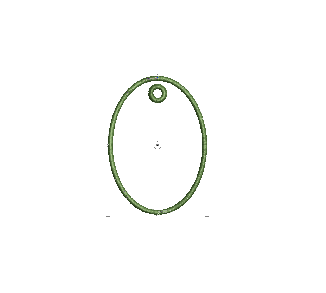 Oval Applique Bag Tag PES DST JEF ++ Machine Embroidery Design, 6 Sizes, in-the-hoop project, Instant Download