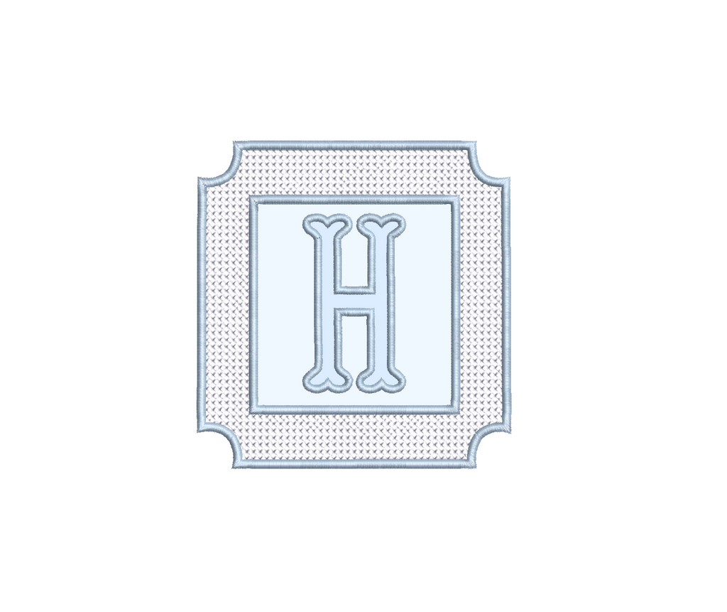 Criss Cross Square Milestone Card PES DST JEF ++ Machine Embroidery Design, 5 Sizes, In-the-Hoop Project, Instant Download