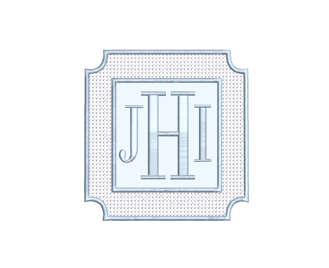 Criss Cross Square Milestone Card PES DST JEF ++ Machine Embroidery Design, 5 Sizes, In-the-Hoop Project, Instant Download