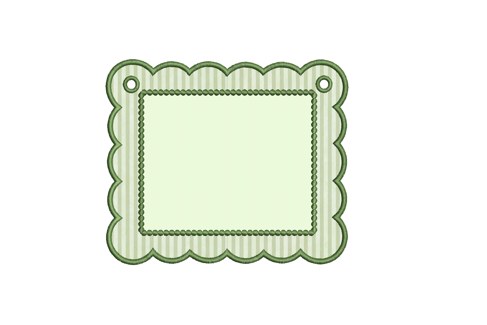 Satin Stitch Pearl Applique Baby Banner PES DST JEF ++ Machine Embroidery Design, 4 Sizes, Instant Download