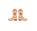 Texas Cowboy Boots Football (Pair & Individual, 3 designs total) PES DST JEF ++ Machine Embroidery Design, Instant Download