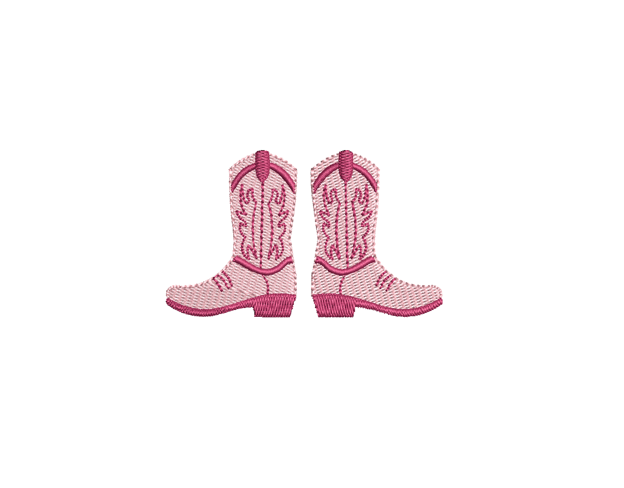 Cowboy Boot(s) (Pair & Individual, 2 designs total) PES DST JEF ++ Machine Embroidery Design, Instant Download