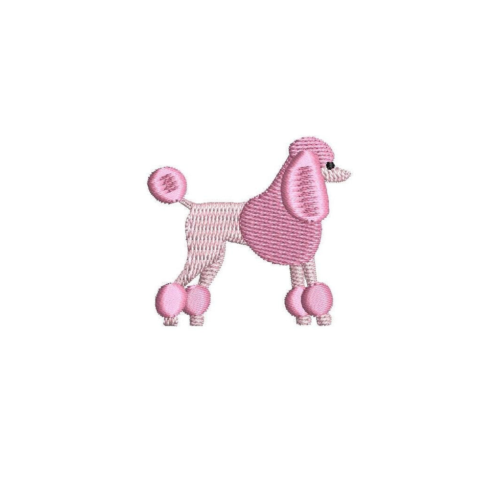 Poodle 6 Sizes PES DST JEF ++ Machine Embroidery Design Instant Download