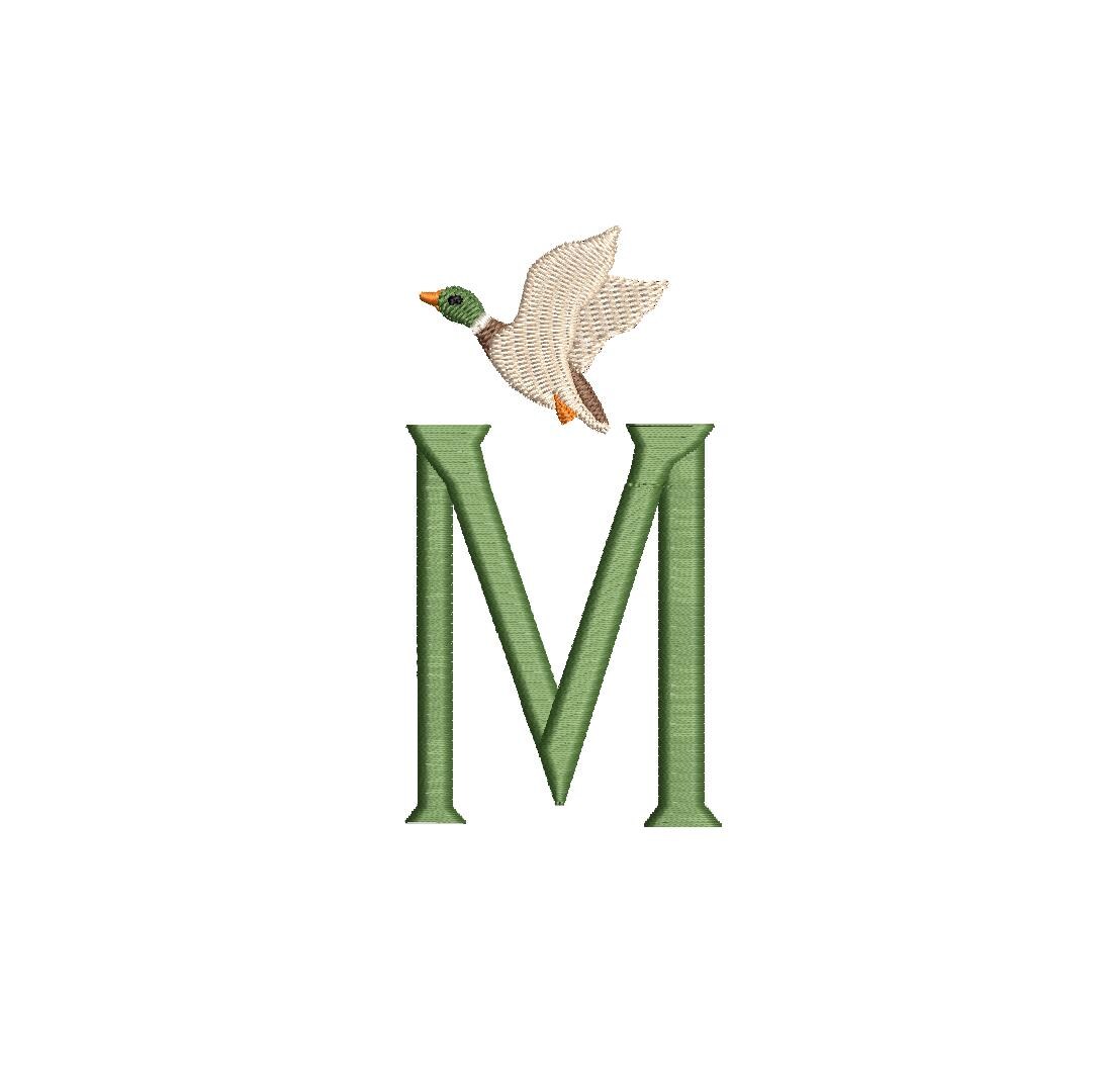 Mini Flying Mallard Duck (single) PES DST JEF ++ Machine Embroidery Design, 4 Sizes, Instant Download