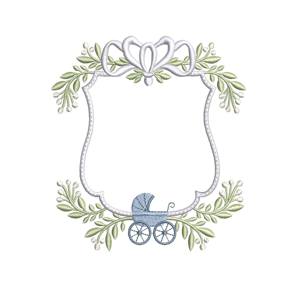 Newborn Baby Birth Announcment Frame PES DST JEF ++ Machine Embroidery Design, 4 Sizes, Birth Announcement, Instant Download