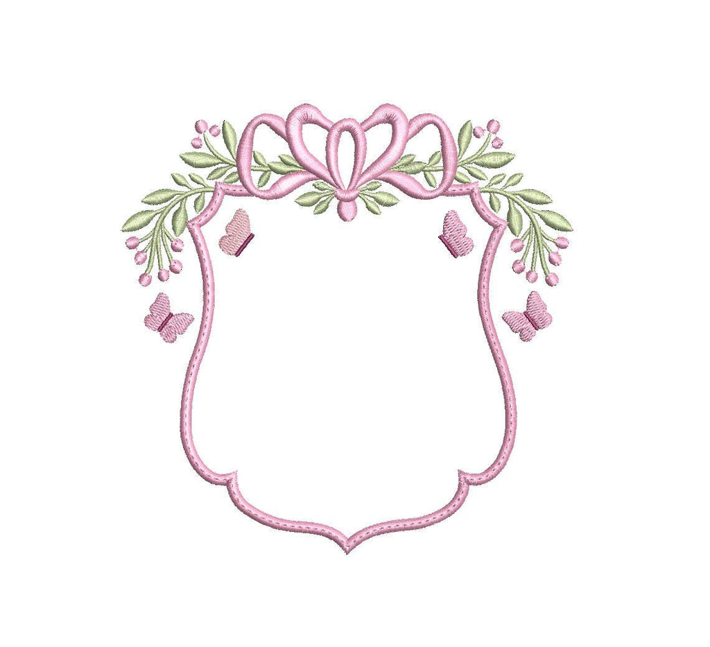 Butterfly Frame PES DST JEF ++ Machine Embroidery Design, 4 Sizes, Instant Download