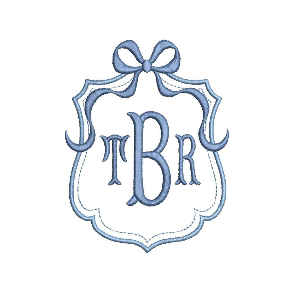 Preppy Monogram Frame PES DST JEF ++ Machine Embroidery Design, 7 Sizes, Birth Announcement, Instant Download
