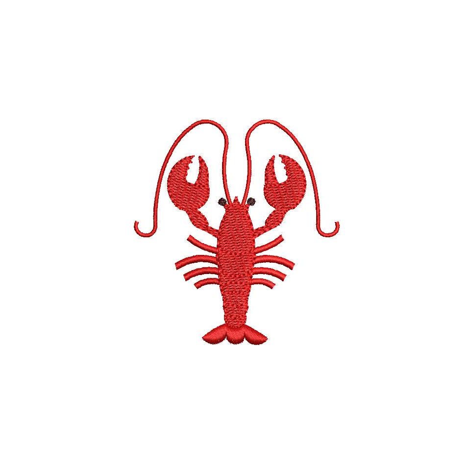 Lobster Trio plus 3 Individual Lobster designs (4 Designs total) included PES DST JEF ++ Machine Embroidery Design Instant Download