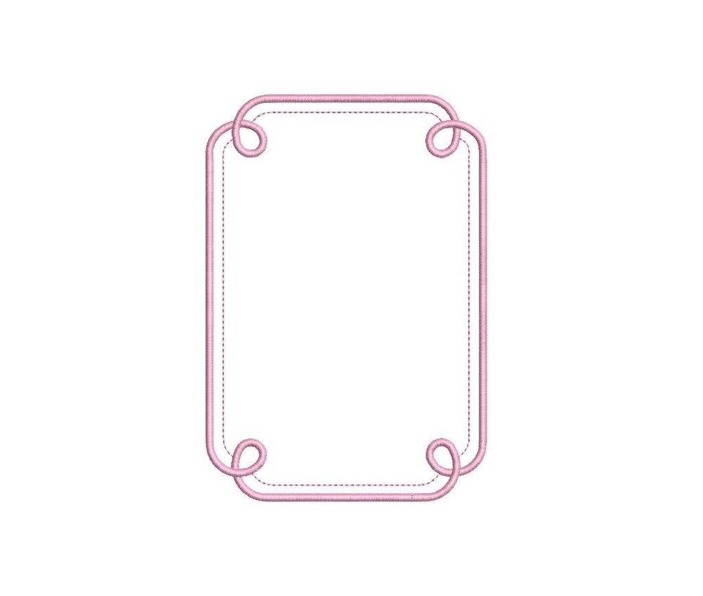 Classic Loop Appliqué Milestone Card PES DST JEF ++ Machine Embroidery Design, 6 Sizes, In-the-Hoop Project, Instant Download