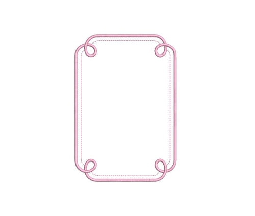 Classic Loop Appliqué Milestone Card PES DST JEF ++ Machine Embroidery Design, 6 Sizes, In-the-Hoop Project, Instant Download