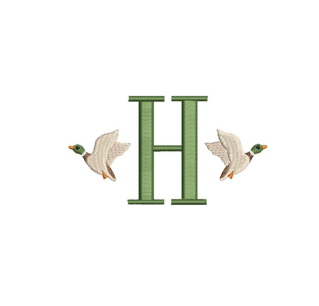 Mini Flying Mallard Duck (single) PES DST JEF ++ Machine Embroidery Design, 4 Sizes, Instant Download
