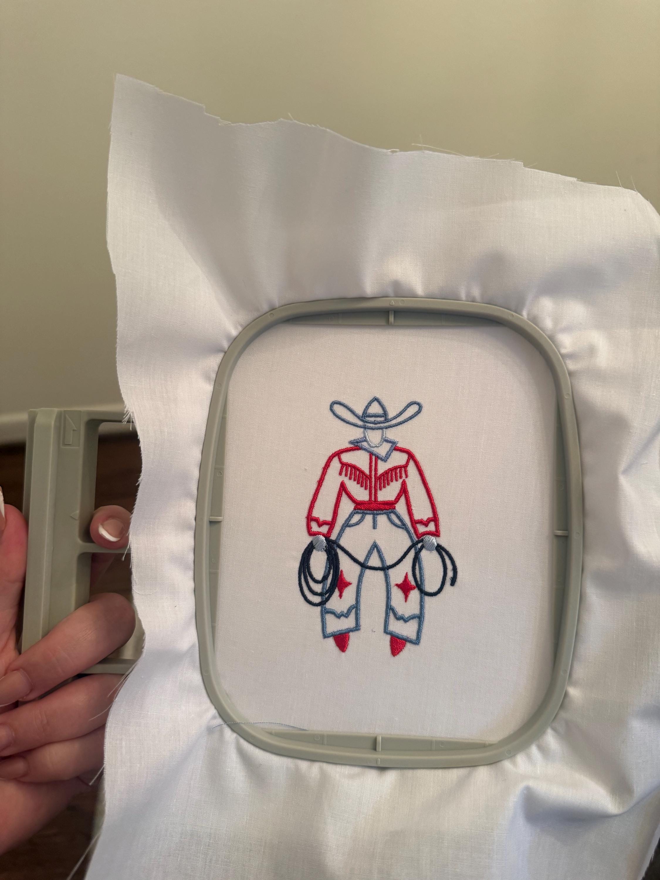 Fringe Cow Boy Bundle(2 Versions) PES DST JEF +Machine Embroidery Design, 3 Sizes per version, Instant Download Multicolored & Monochromatic
