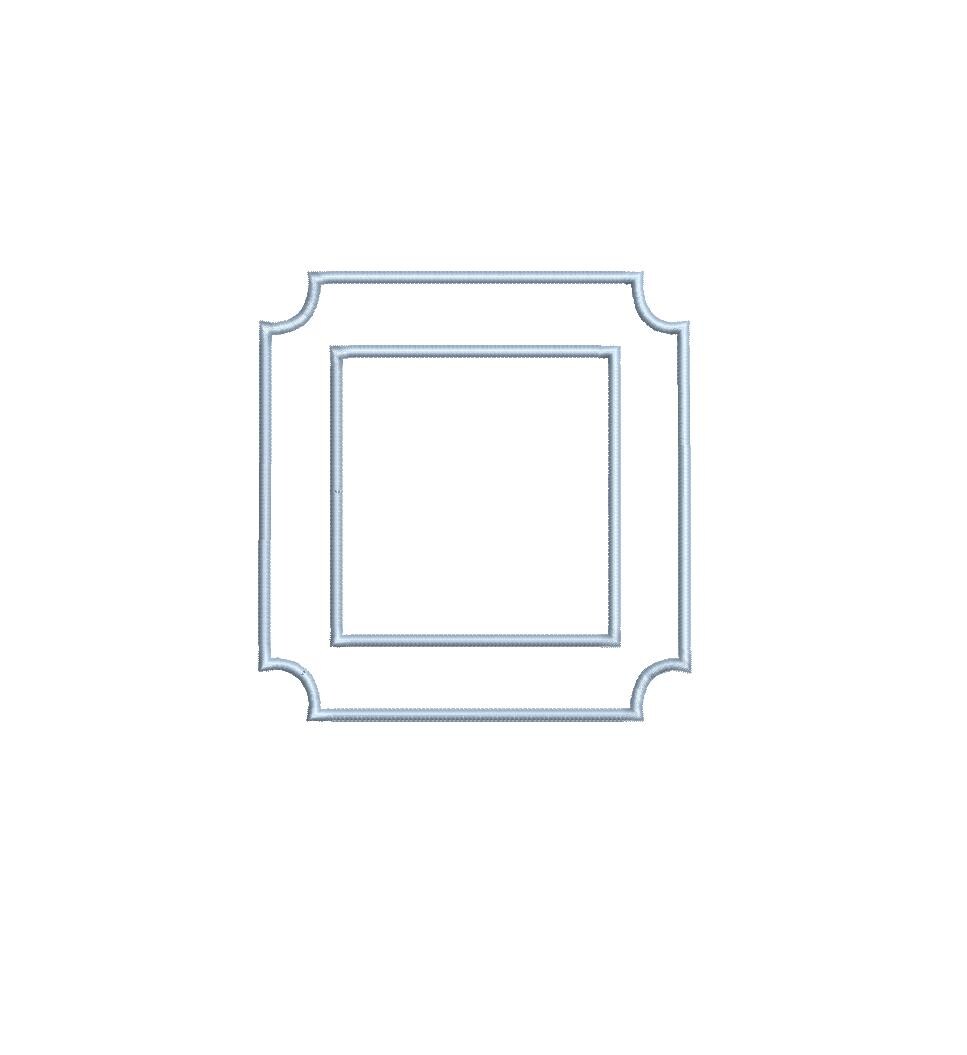 Square Applique Milestone Card Plaque Bundle (2 Versions) PES DST++ Machine Embroidery Design, In the Hoop Project, Milestone Card, Download