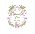 Baby Girl Birth Announcement Frame PES DST JEF ++ Machine Embroidery Design, 4 Sizes, Birth Announcement, Instant Download