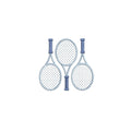 Tennis Trio PES DST JEF ++ Machine Embroidery Design, 5 Sizes, Instant Download