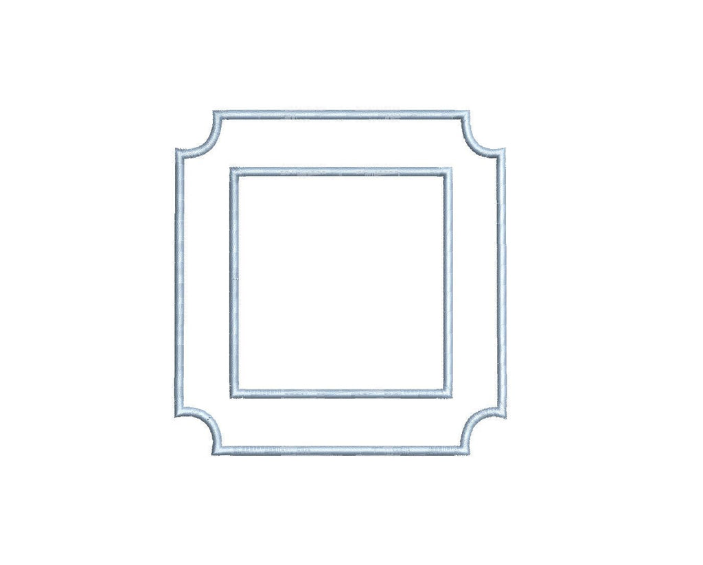 Square Appliqué Milestone Plaque Card PES DST JEF ++ Machine Embroidery Design, 4 Sizes, In-the-Hoop Project, Instant Download